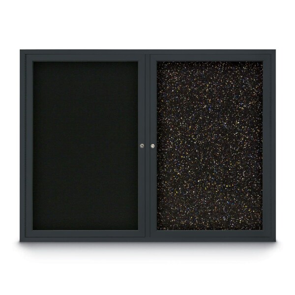 Corkboard, Cloud/Black, 24" x 36"